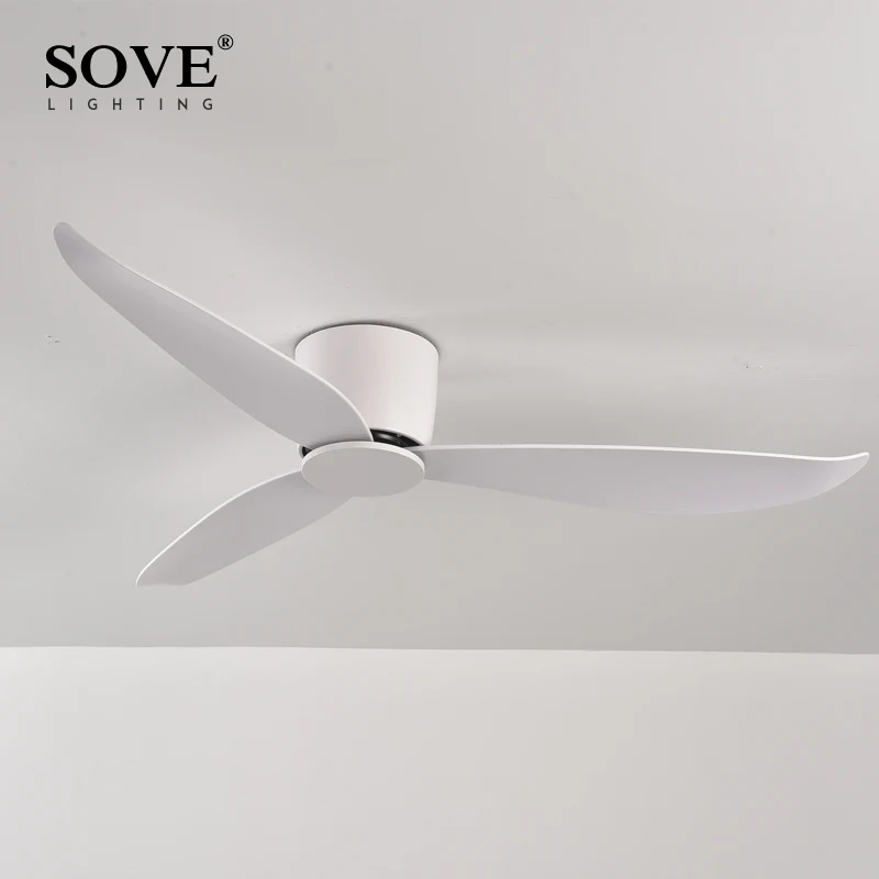 SOVE A1 Low Floor Modern BLDC Ceiling Fan with Remote Control Household Use Ventilation Fan Motor Electric Fan Decorative Fans