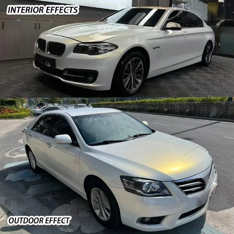 Tpu Colour Change Film Anti-Scratch Colored Ppf Car Wrap Film Car Vinyl Wrap White to Gold Auto Films