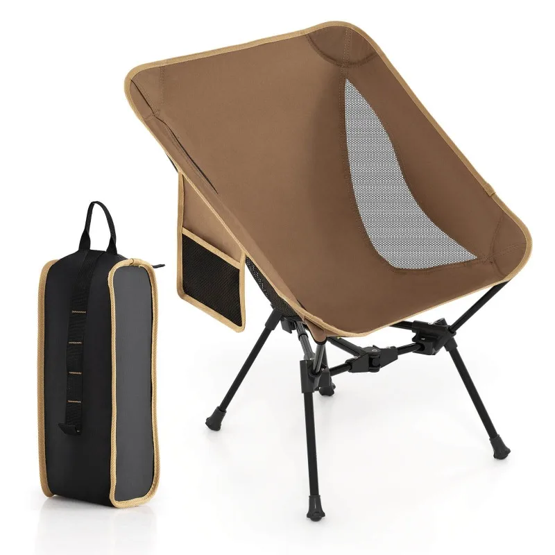 Camping Furnishings Ultra-Lightweight Camping Chair Portable Lawn Chair W/Triangular Aluminum Frame