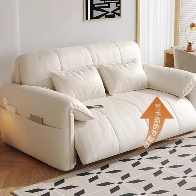 

Electric Extendable Folding Sofa Nordic Modern Luxury Floor Loveseat Lounge Lazy Living Room Furniture