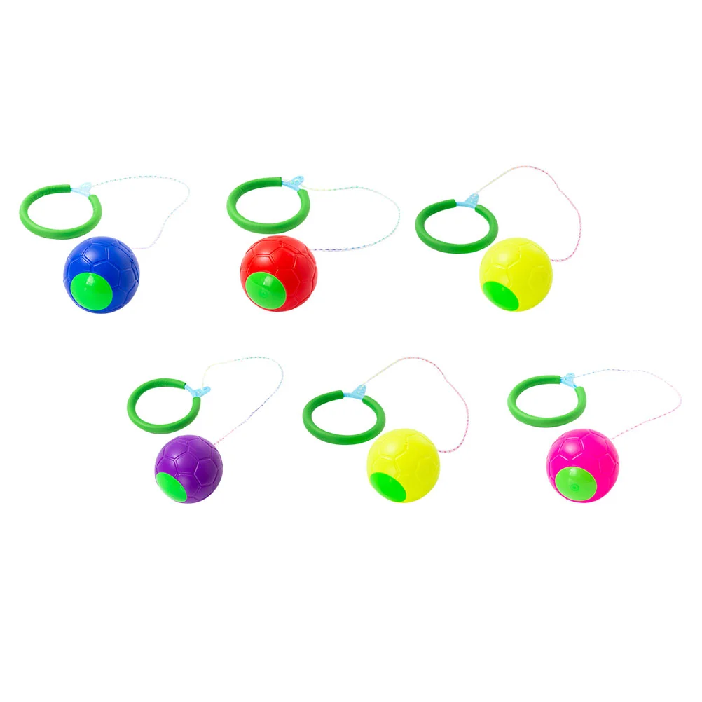 6 Pcs Bucket Stilts for Children Sponge Ring Jumping Ball Outdoor Toys Ankle Rope Balls Skipping