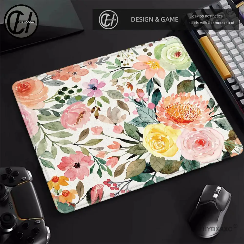 

Small Mouse Pad Computer Hot Sell Non-Slip Cushion Anime lovely Gamer Natural Rubber Art Flower Office Decoration Carpet Mat