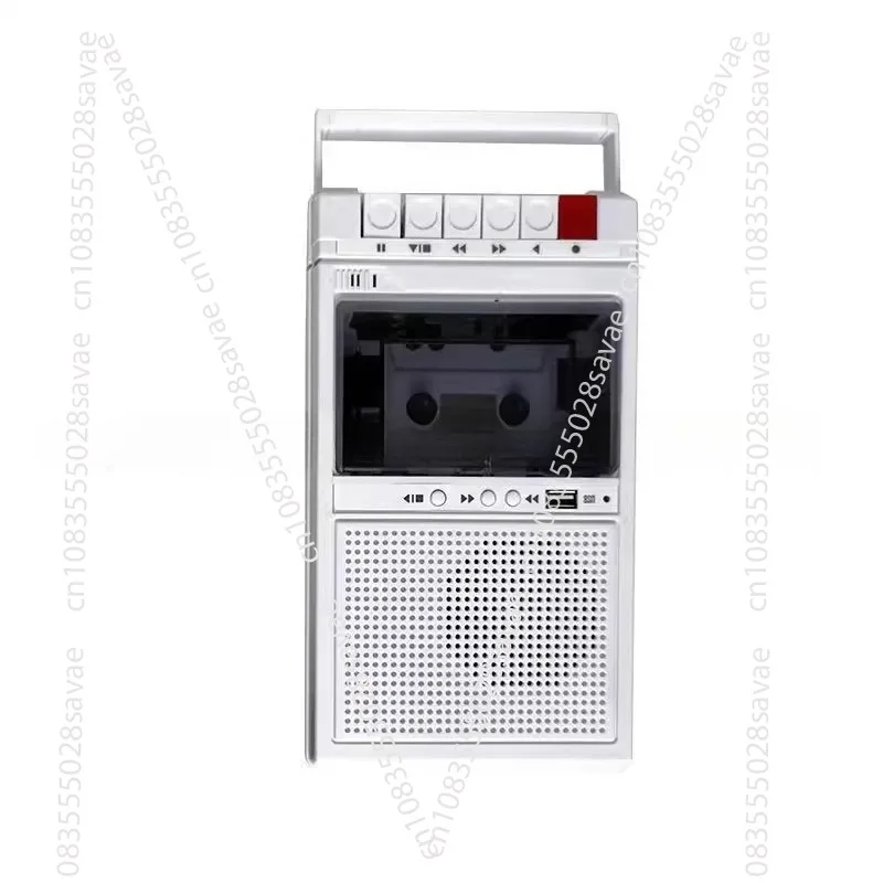 

tape player, bluetooth TF card, U disk player, transcription cassette machine, repeater,Portable retro external recorder