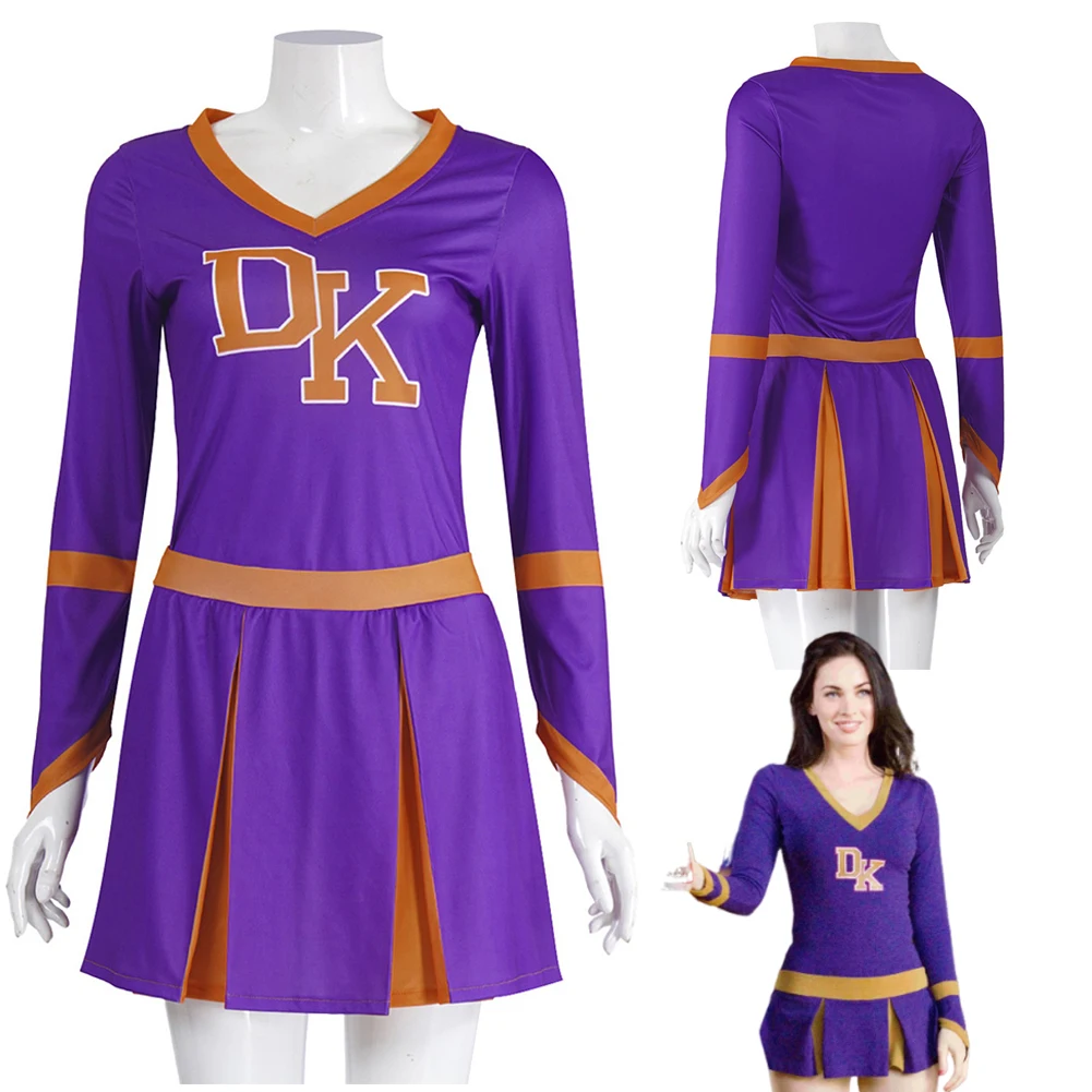 2009 filme Jennifer corpo Jennifer vestido cosplay fantasia traje feminino roxo cheerleading vestido halloween fantasia ternos
