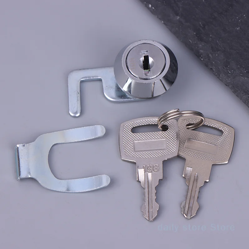 Mini Cam Lock With Quick Clip For Cash Tray Box Drawer Lock Money Case Cabinet Airbox Mailbox Toolbox Lock Cylinder Spare Parts