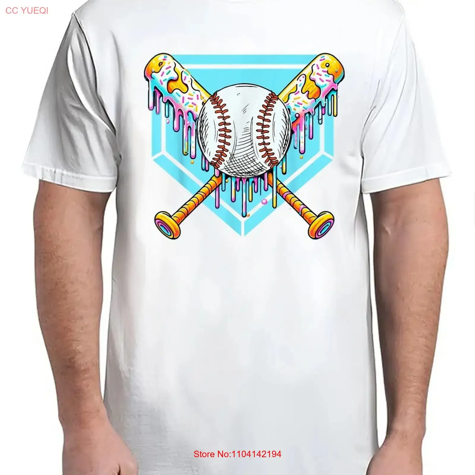 Ice Cream Drip Sweet Swing Sports T Shirt Mood S 4XL vintage Washed Versatile designer clothes Soft Slightly streetwear Casual