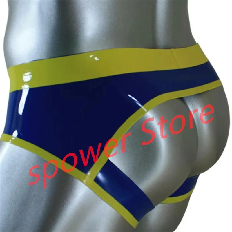 

Latex Briefs Sexy Fetish Rubber Shorts Lingerie Underwear Handmade Cosplay Costume for Men