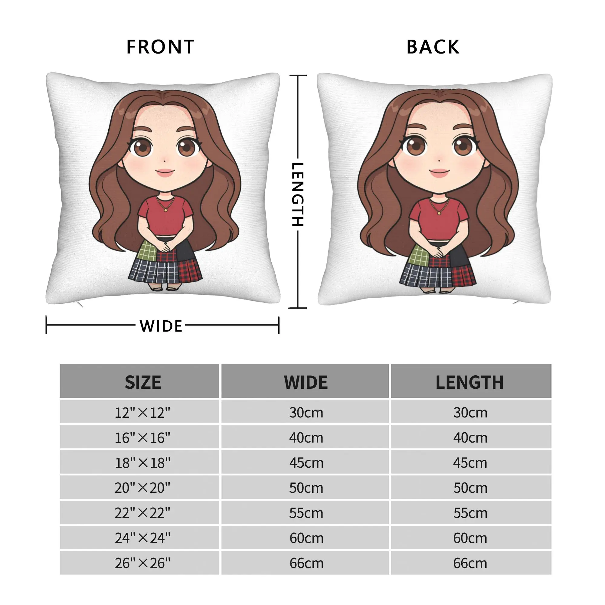 XO Kitty Chibi Poster Pillow Case  Vintage Pillow Cover Soft Pillowcases For Living Room Bed Chair