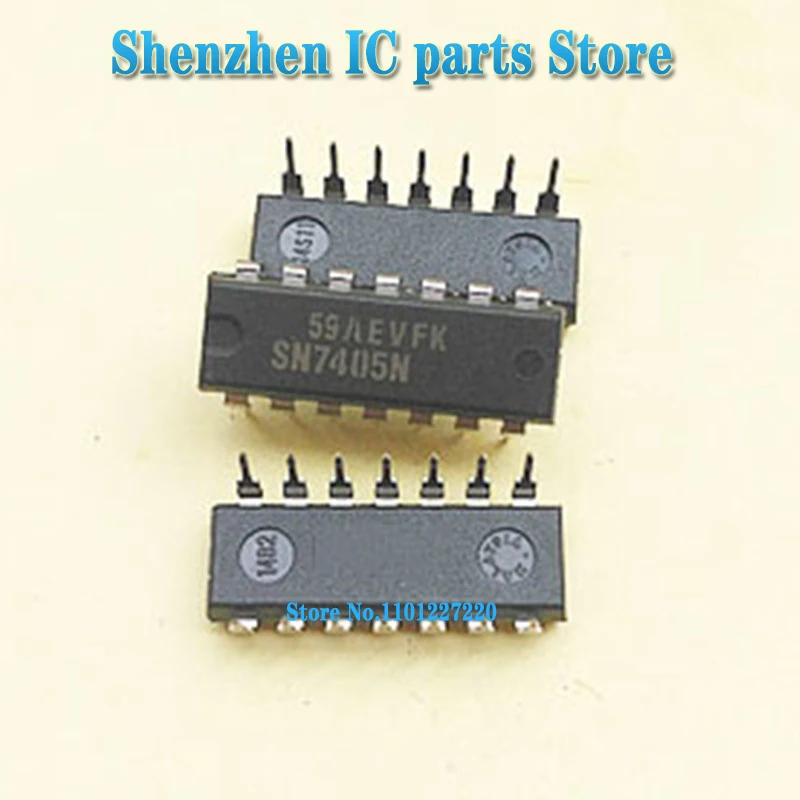 5pcs/lot SN7405N SN7405 7405 DIP-14 In Stock