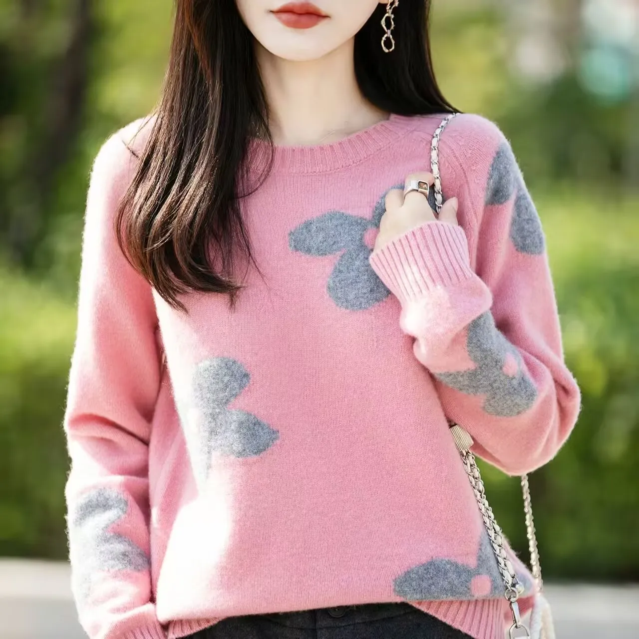 Thickened Warm Sweater For Women Autumn Winter Wear With The New 2026 High-grade Small Korean Version of Bottom Knitwear Trend