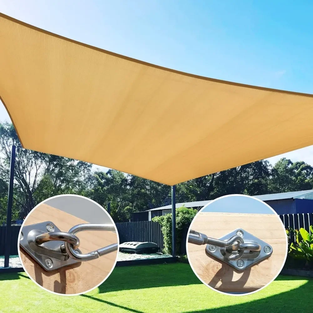 Imagem -03 - Bloco Canopy Toldo Shelter Tecido Pano uv Sun Shade Sail Areia Oversize Retângulo Tela 20 X26 uv