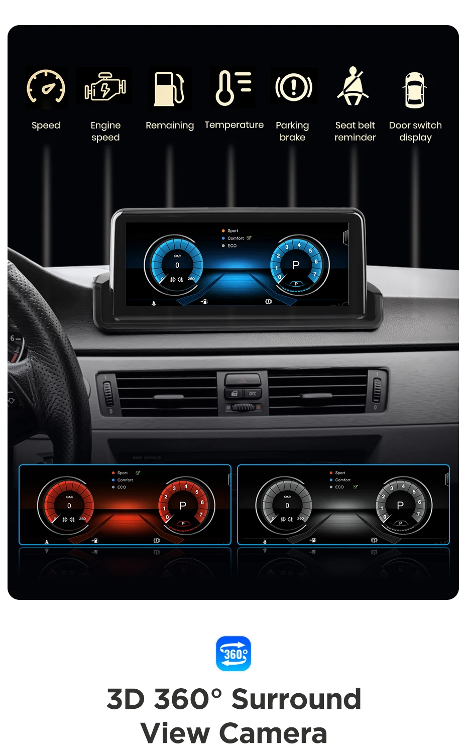 Junsun CarPlay Für Apple Auto Radio Multimedia Für BMW E90 E91 E92 E93 2005-2012 Bluetooth Drahtlose Android auto 4G GPS Stereo – Detail 21