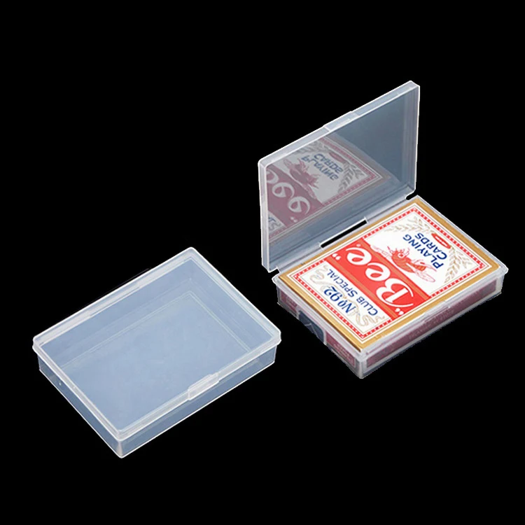 Transparente Spielkarten box Sammelkarten etui Karten aufbewahrung sbox Karten organisator Karten etui leere Aufbewahrung sbox für Spielkarten – Detail 3