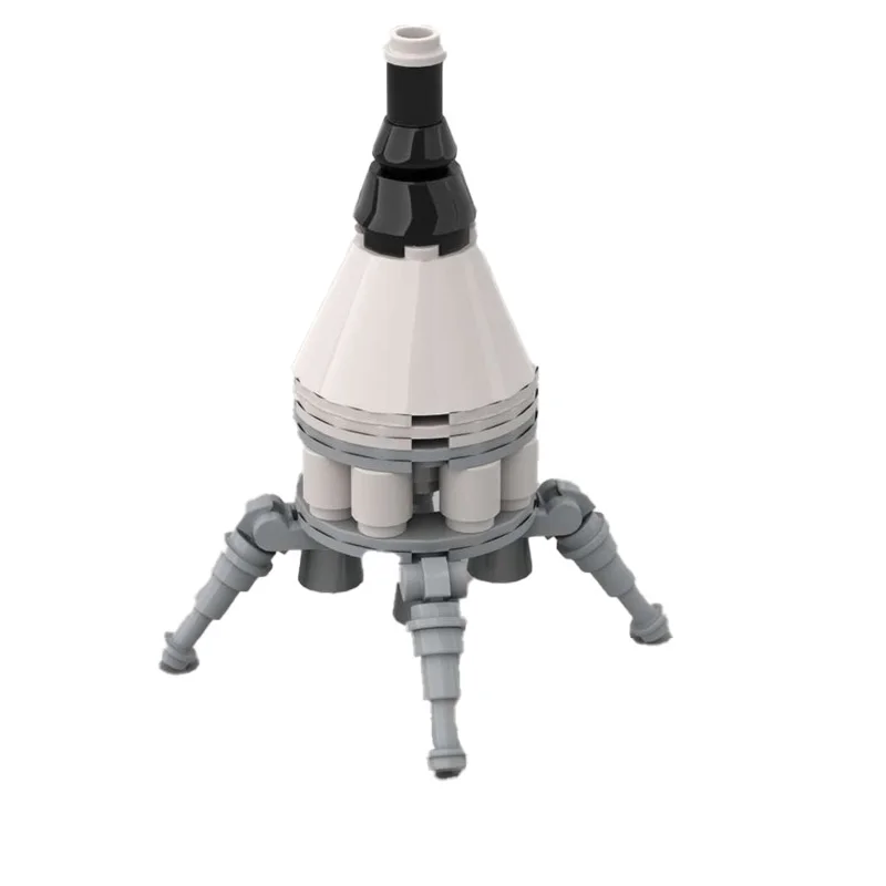 

40 шт. MOC Space Series MOC Lunar Rescue Космический корабль Модульный строительный блок Модель для детей DIY Сборка Дисплей Игрушка Рождественский подарок