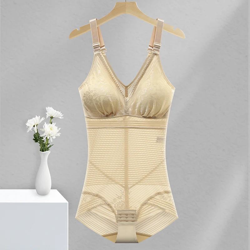 

Women's One Piece Shapewear With Bra There Are wire free Body Shaper Slimming Clothes