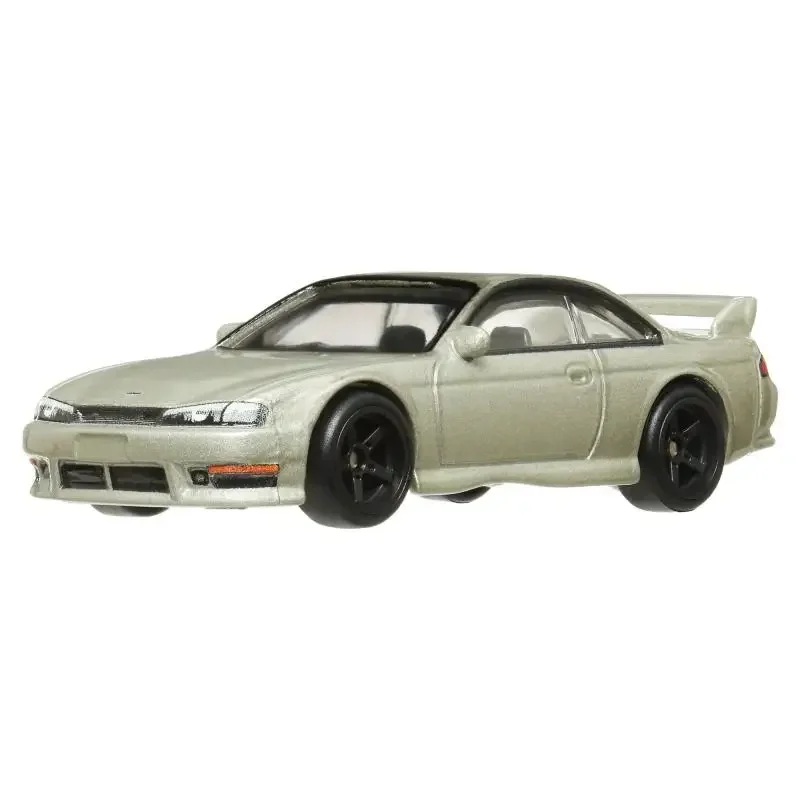 Mattel-coche Original Hot Wheels Premium 2024, modelo de juguete de cultura "slide Street 2" Nissan 240Sx S14, coches fundidos a presión