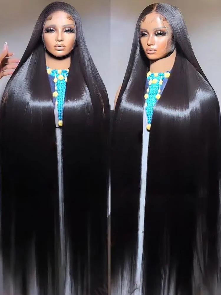 

Парик из 100% бразильских волос Remy, 300 плотности, HD, 13x6, прямые как салфетка, 40-46 дюймов, 13x4, 360, с полной кружевной основой, для женщин