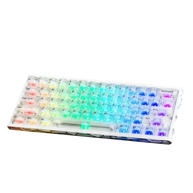U55C Gaming Keyboard Full Aluminum Hollow Frame Switches Programmable Color Backlit Corded Connection