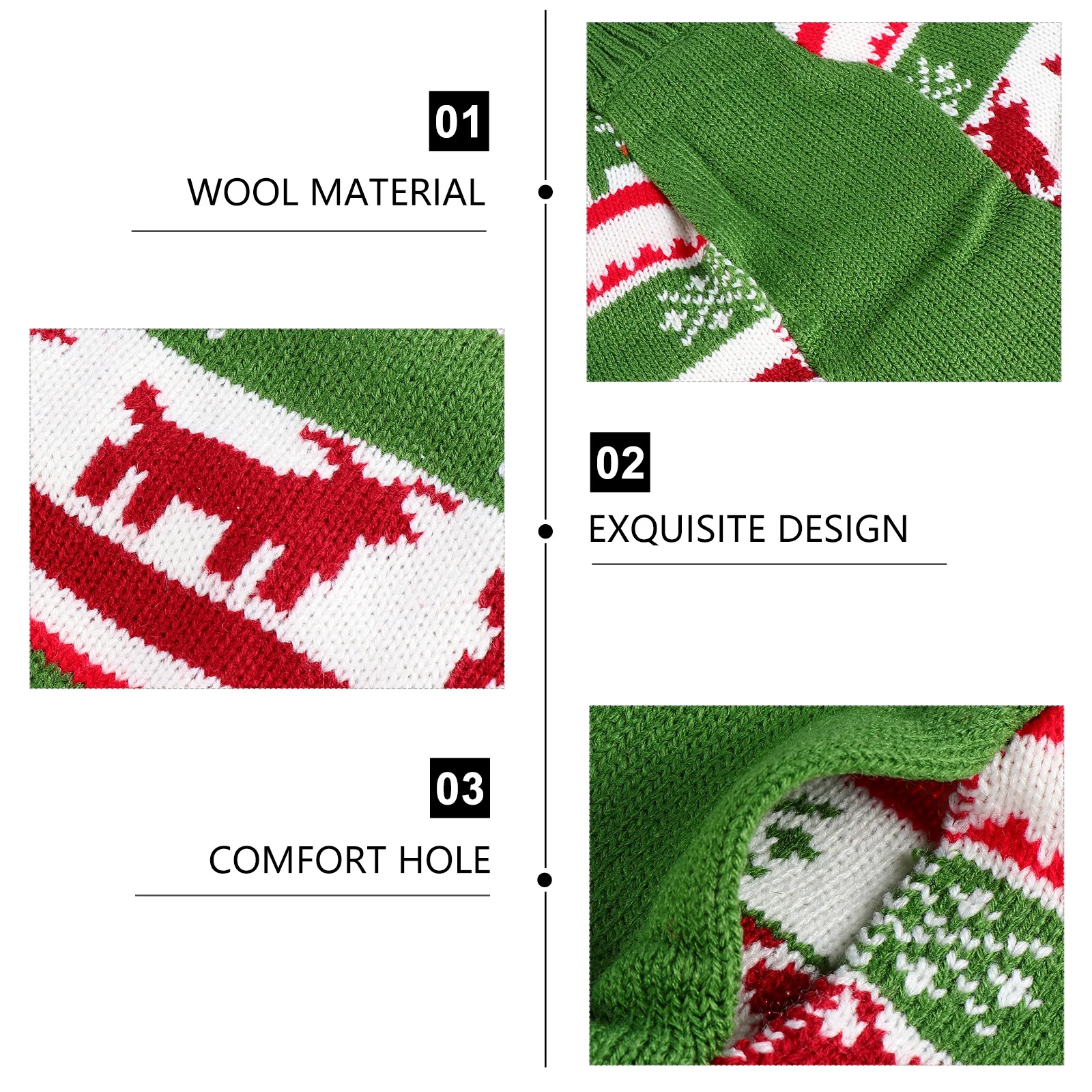 

Elk Pattern Dog Knitted Sweater Soft Warm Pet Christmas Costume Party Clothes Puppy Winter Garment Dog Clothes