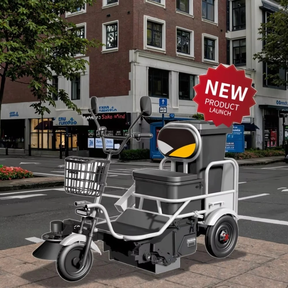 MN-S100 Electric Automatic Garbage Transport Truck with Foldable Design for Autumn Leaf Collection 160kg Capacity Recycling Type