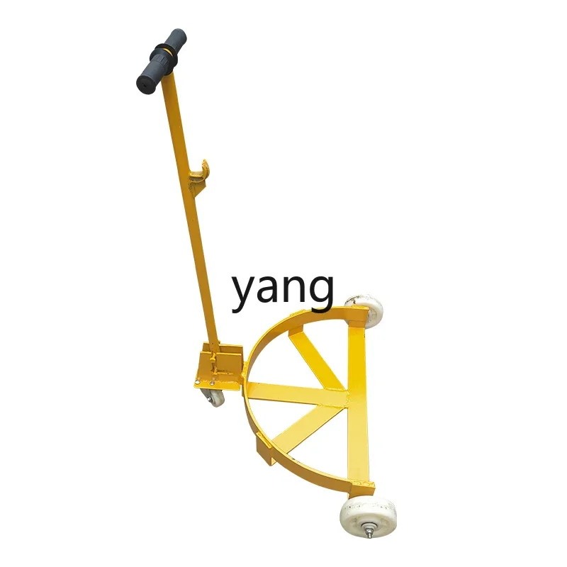 

LH low manual oil drum truck portable bucket hand push simple translation trailer