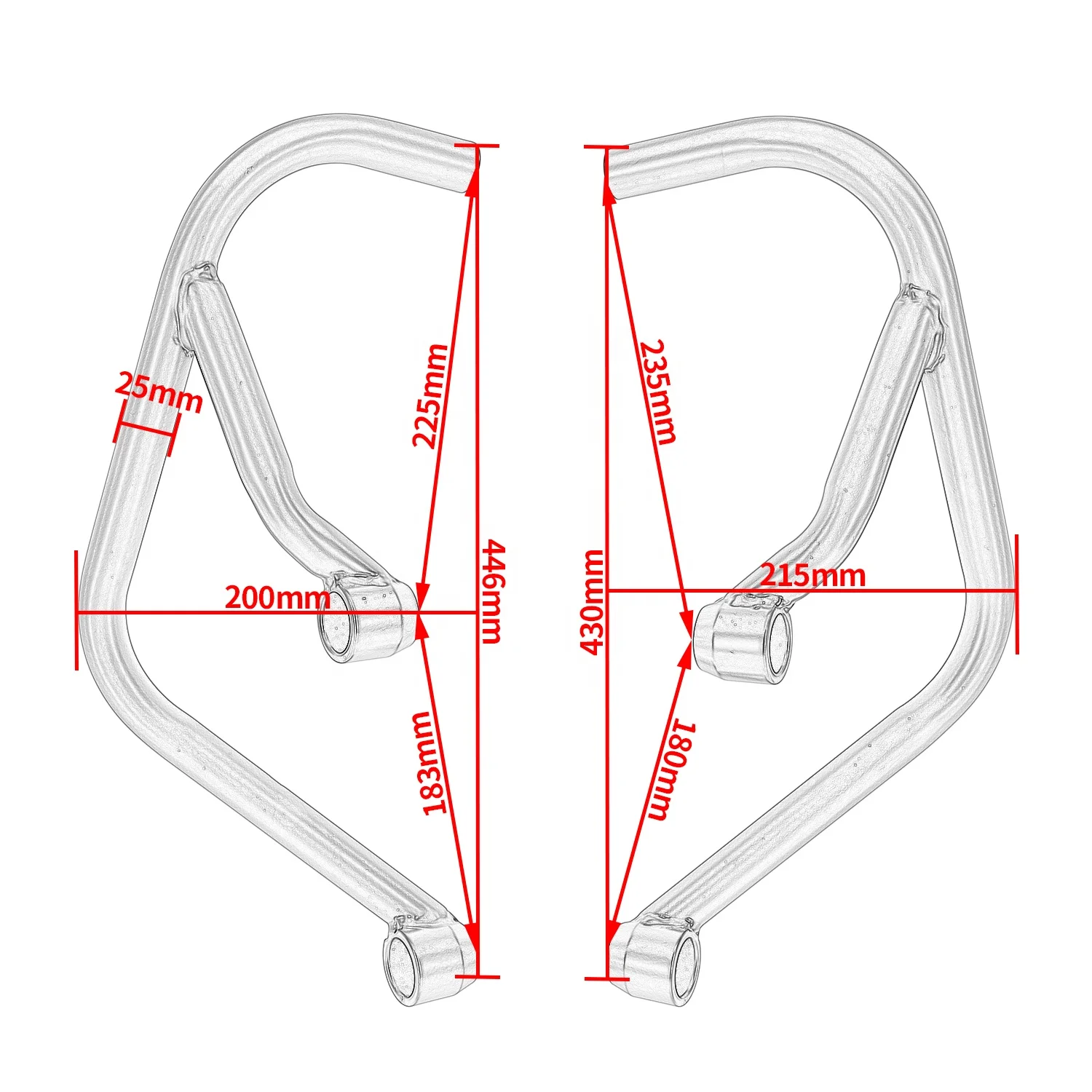 REALZION Motorcycle Parts Engine Guard Crash Bar Frame Falling Protection Bumper Sliders For F900R F900XR 2020 2021