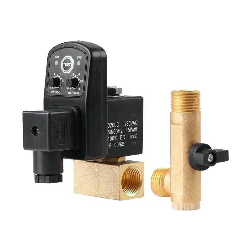 For 1/2 4 minutes electronic timing drain OPT-A (split type) OPT-B (one-piece type) drain valve