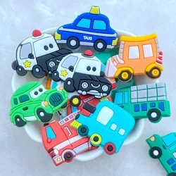 20pcs New Cute Vehicle Transportation Series PVC Flexible Glue Flat Back DIY Scrapbook Embellishment Phone Craft Decoration