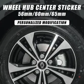 4 ks 56mm 60mm 65mm samolepky na střed kola pro Renault Austral Kadjar Megane Captur Arkana Dacia Logo kryt ráfku samolepka 12 nejlepší prodej Krytka středu kola pro Renault - №3