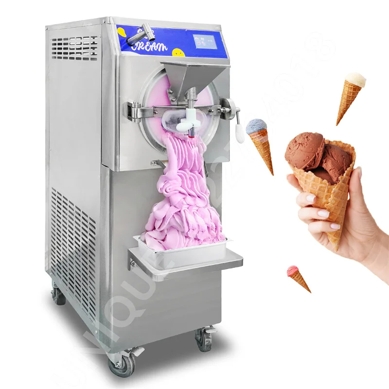 

Commercial Stainless Steel Vertical Italian Sundae Gelato Hard Serve Ice Cream Making Machine 48L/H Hard Ice Cream Making Maker