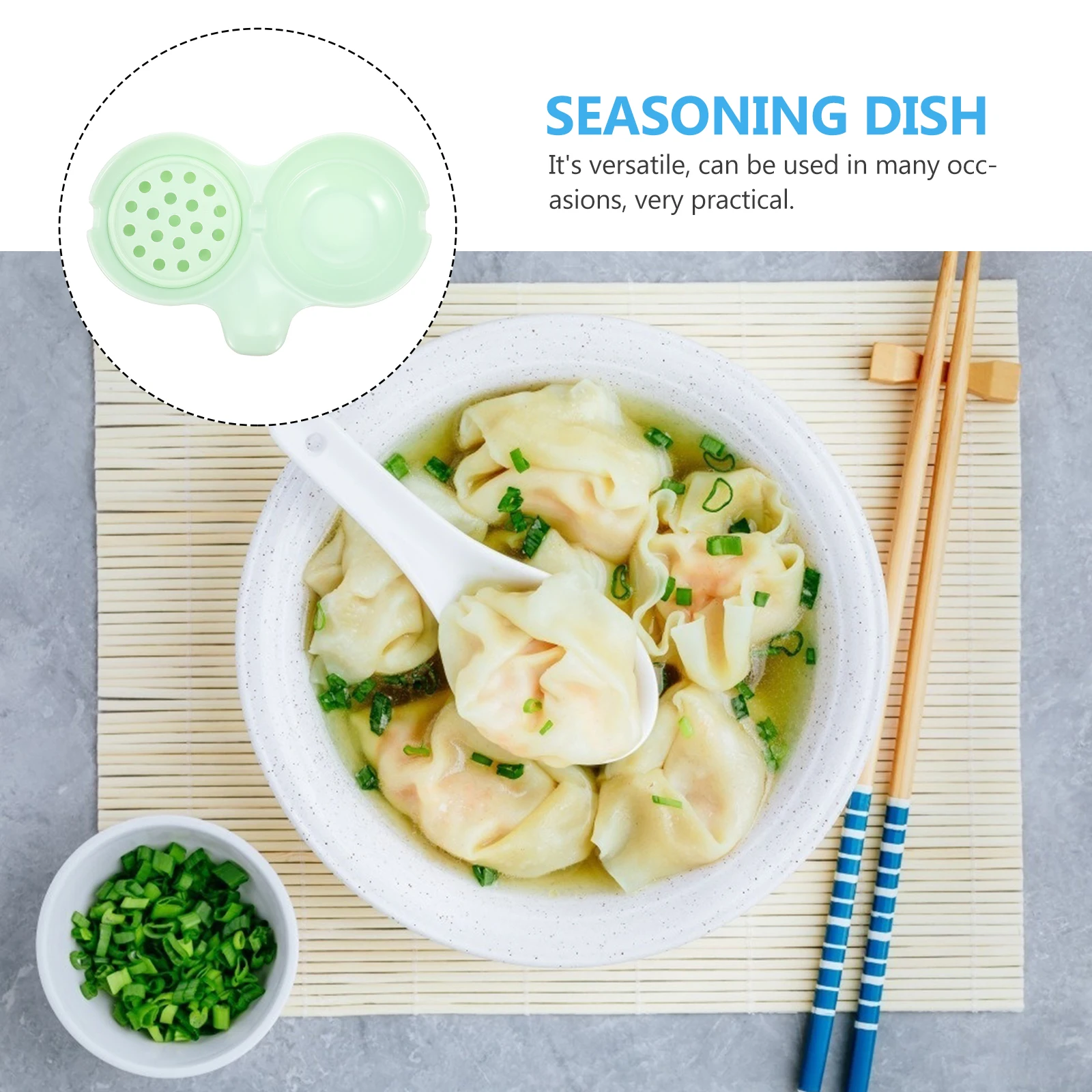

1pc Melamine Sauce Dishes Double Compartments Hot Pot Seasoning Plate Lightweight Easy Clean Spices Vinegar Side Dish