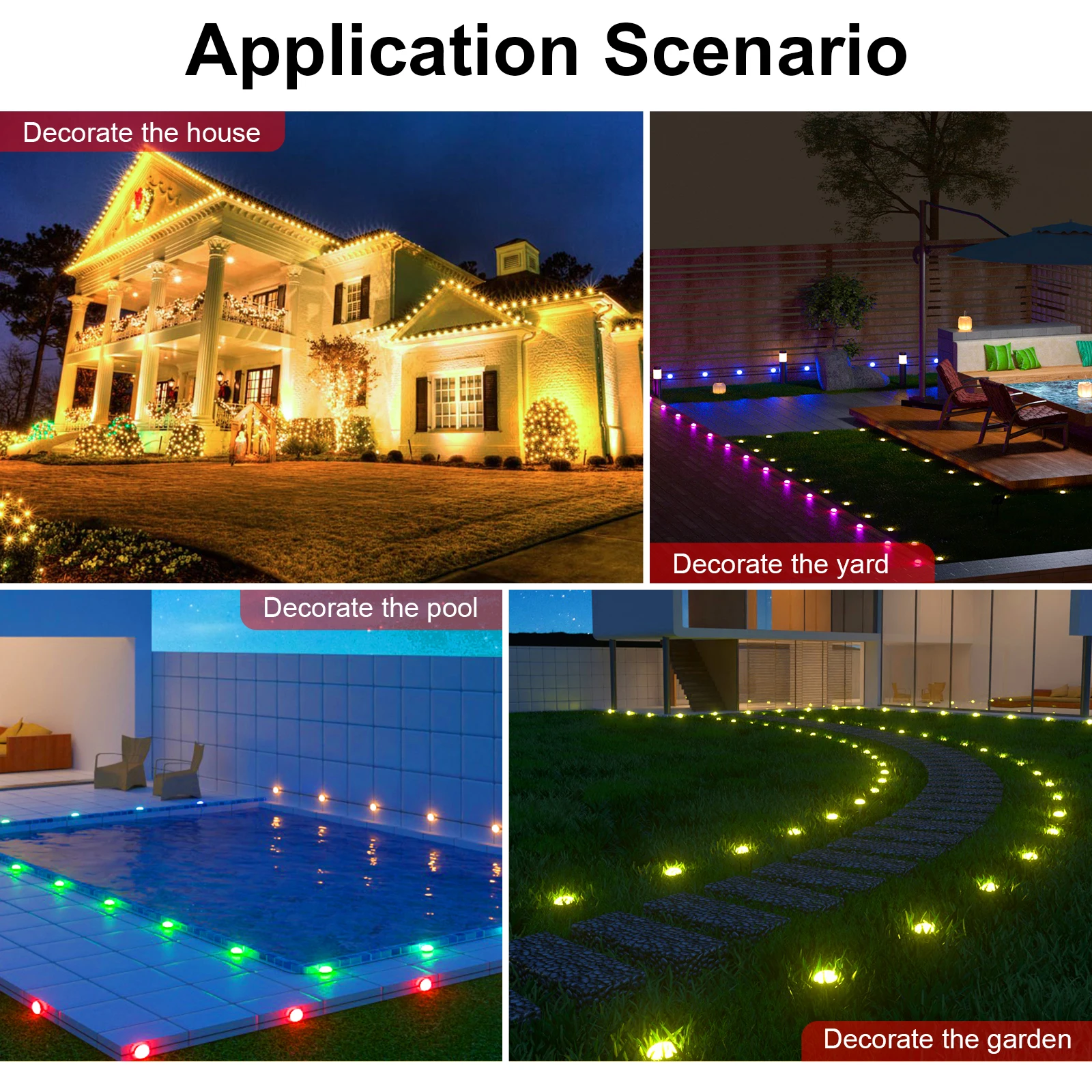 LED Solar Grass Channel Light Garden/Landscape/Courtyard/Terrace/Lane/Pedestrian Christmas Waterproof Outdoor Solar Lights.