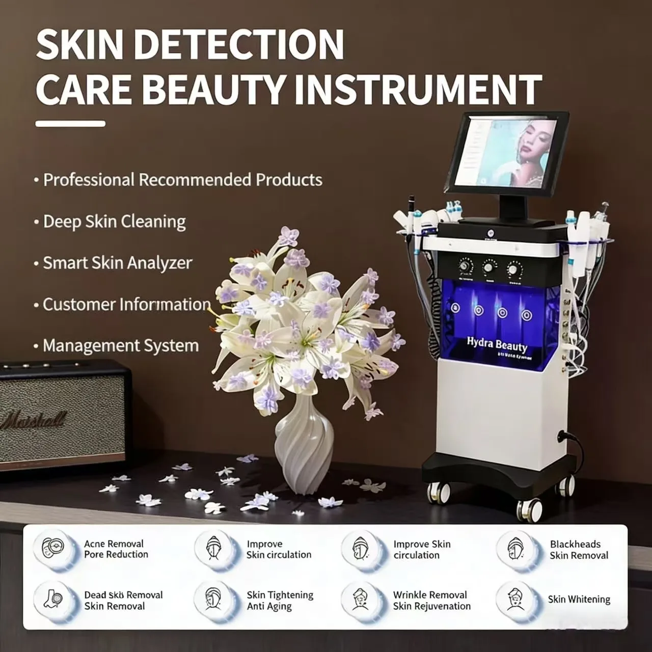 14 In 1 Hydra Beauty Facial Machine Skin Peeling Hydra Beauty Facial Hydradermabrasion Korea Aqua Peel Machine