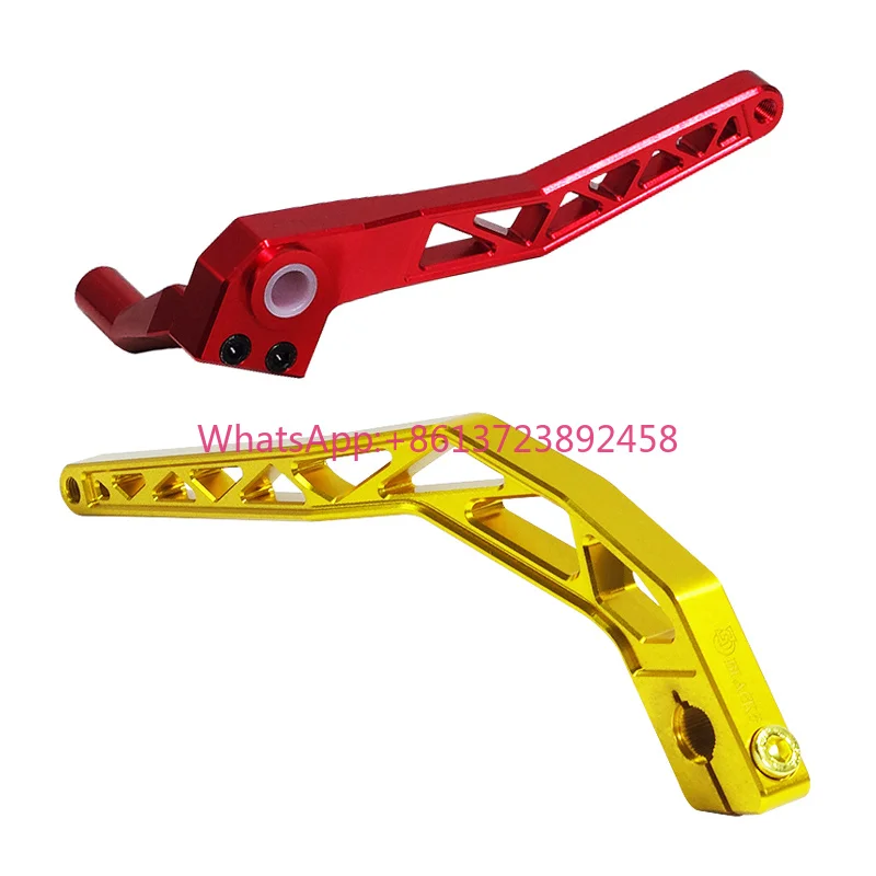Black3 Motorcycle DS Style Shift Lever Brake Lever Aluminum Alloy Lower Gear Shift Linkage Controls High Quality Durable HD