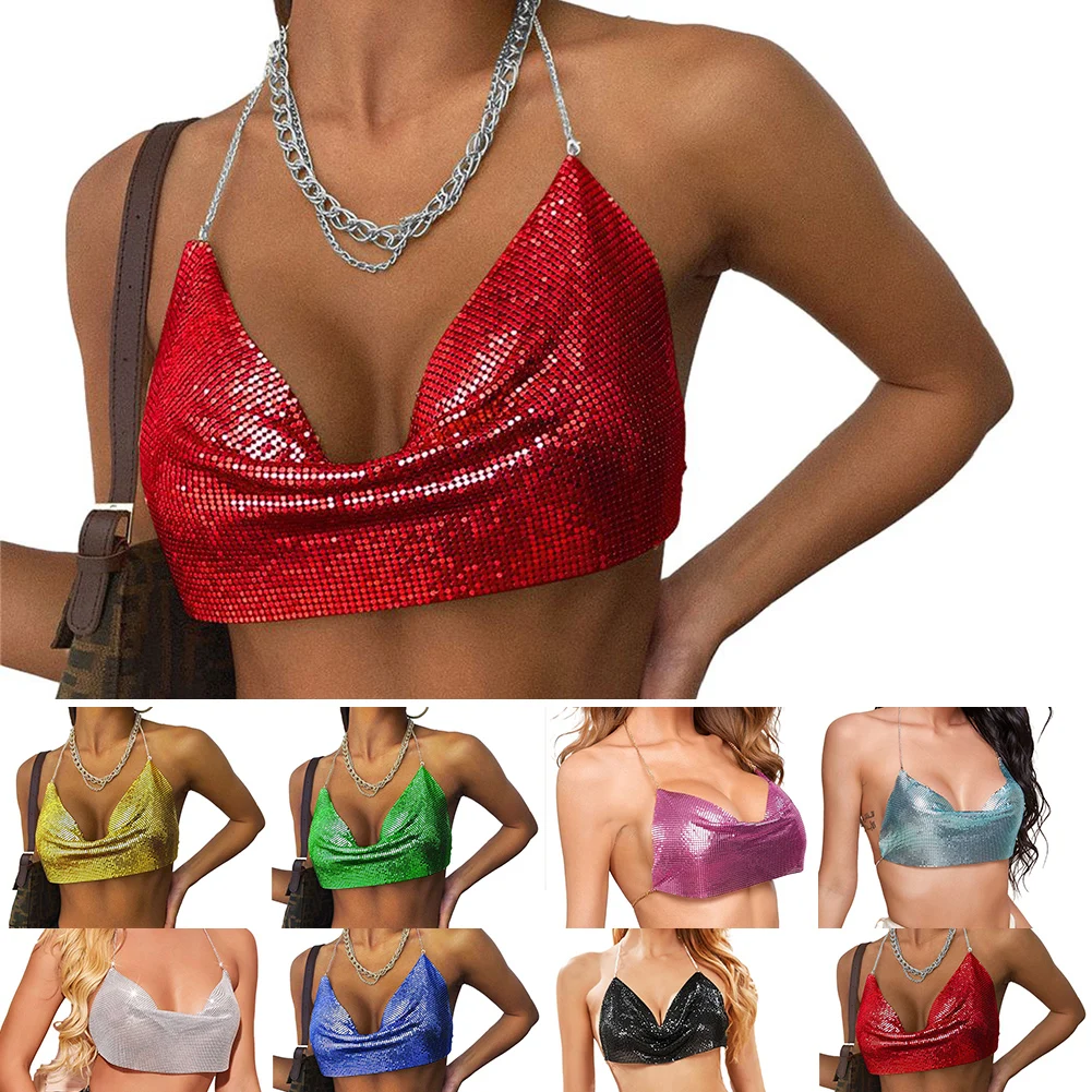 أزياء قابلة للتطبيق على نطاق واسع وبأسعار معقولة العلامة التجارية الجديدة تانك الأعلى المرأة تانك الأعلى عارية الذراعين عميق الخامس سترة منخفضة ملهى ليلي مثير