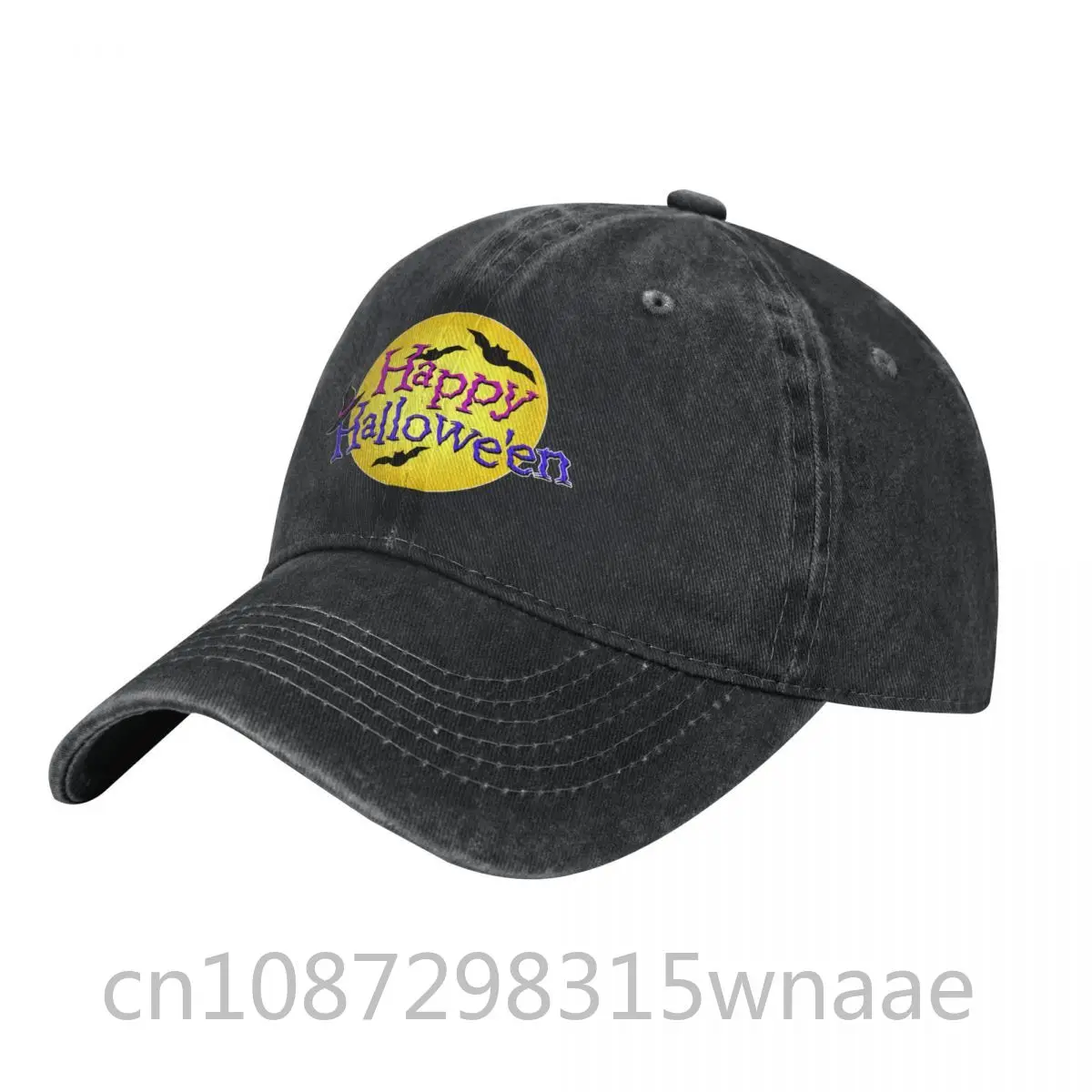 

Happy Halloween Funny Baseball Cap cotton Hats Adjustable Hat Fashion Casual Cap Truck driver Hat