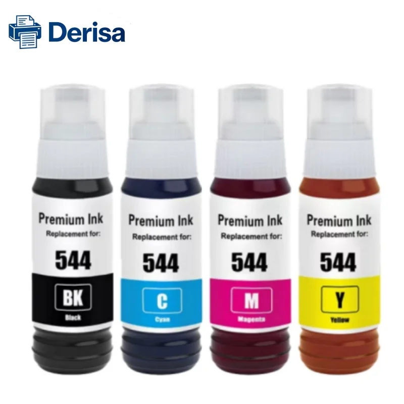 4PCS 544 Premium Refill Ink for Epson 544 Ecotank L1210 L3110 L3150 L3210 L3250 L3251 L3260 L5290 Printer