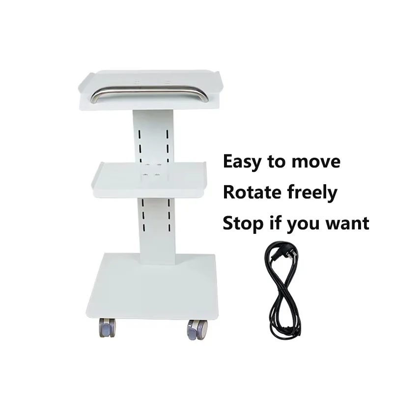 

Dental Clinic Tool Medical Trolley Mobile Shelf Table Dental Unit Portable Cart With Silent Universal Wheels Three-Layer Tray