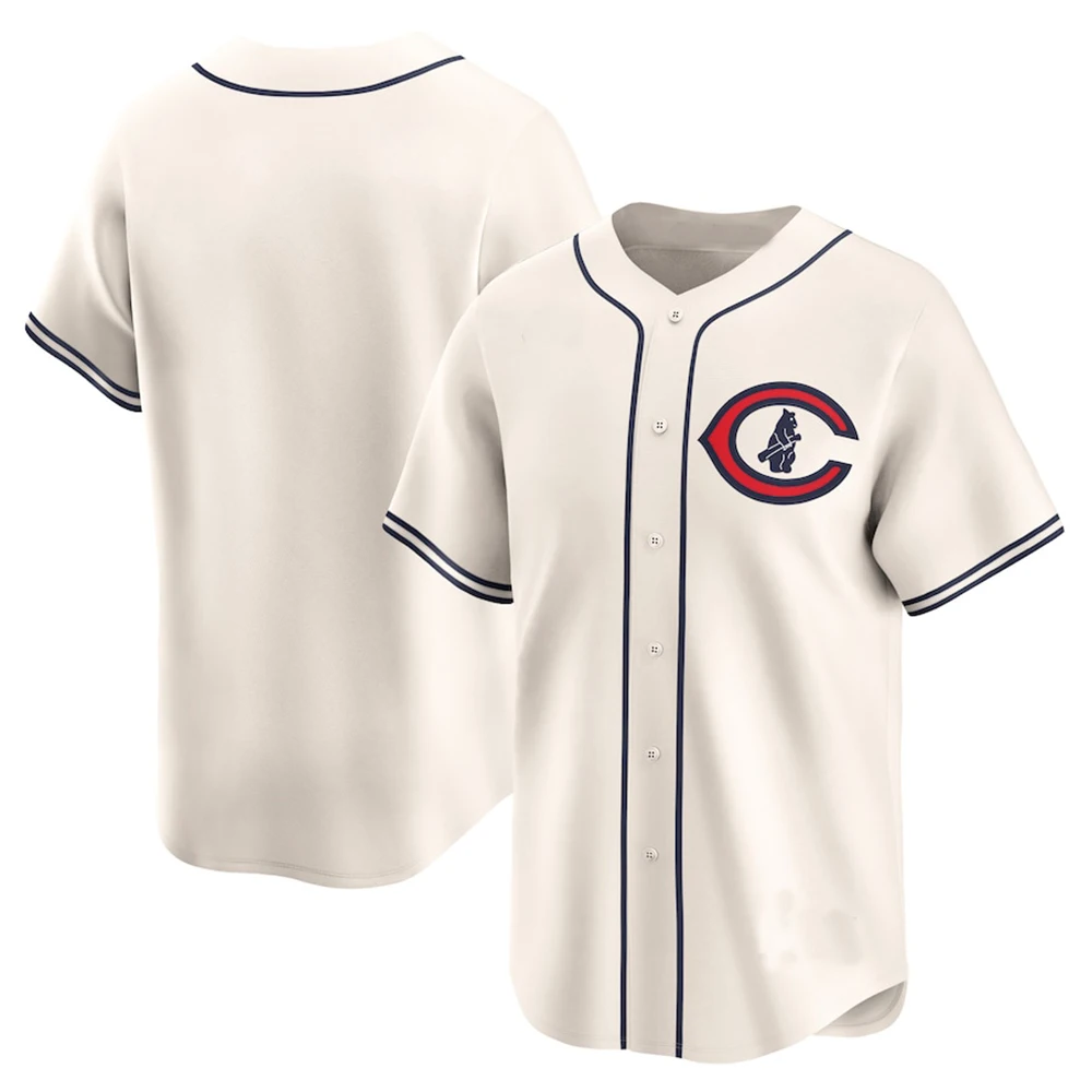 Chicago Cubs Foundation Men's Baseball Training Jersey Sweat-Absorbent Breathable Refreshing Men's Training Men's Training