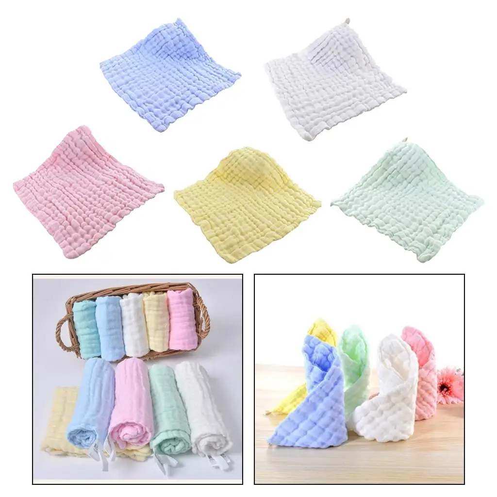 

6 Layers Infant Hand Towel Baby Bibs Newborn Feeding Handkerchief