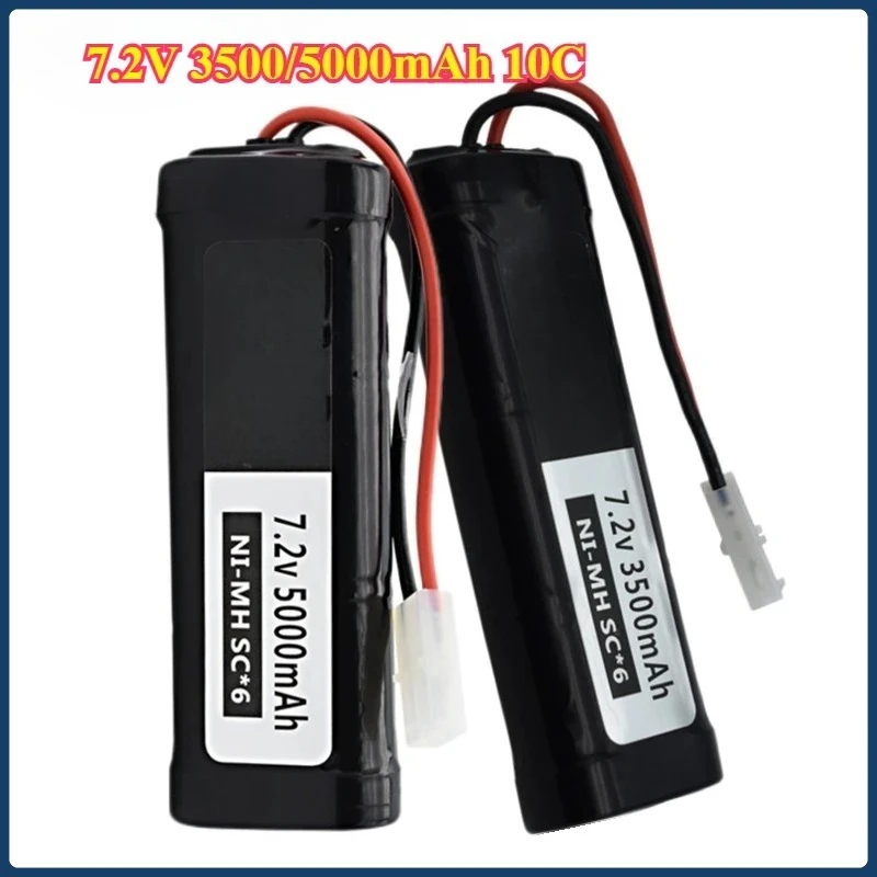 

7.2V 3500mAh/5000mAh SC Ni-MH Battery for RC Toys Tank Car Airplane Helicopter with Tamiya Connectors 1/16 7.2v Battery
