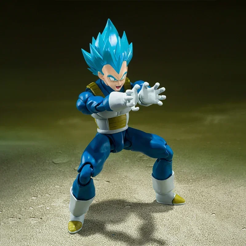 In Stock Bandai Anime Action Figure Dragon Ball Z SHFiguarts Super Saiyan God Blue Vegeta IV Prince Finished Model Toy Gift BB