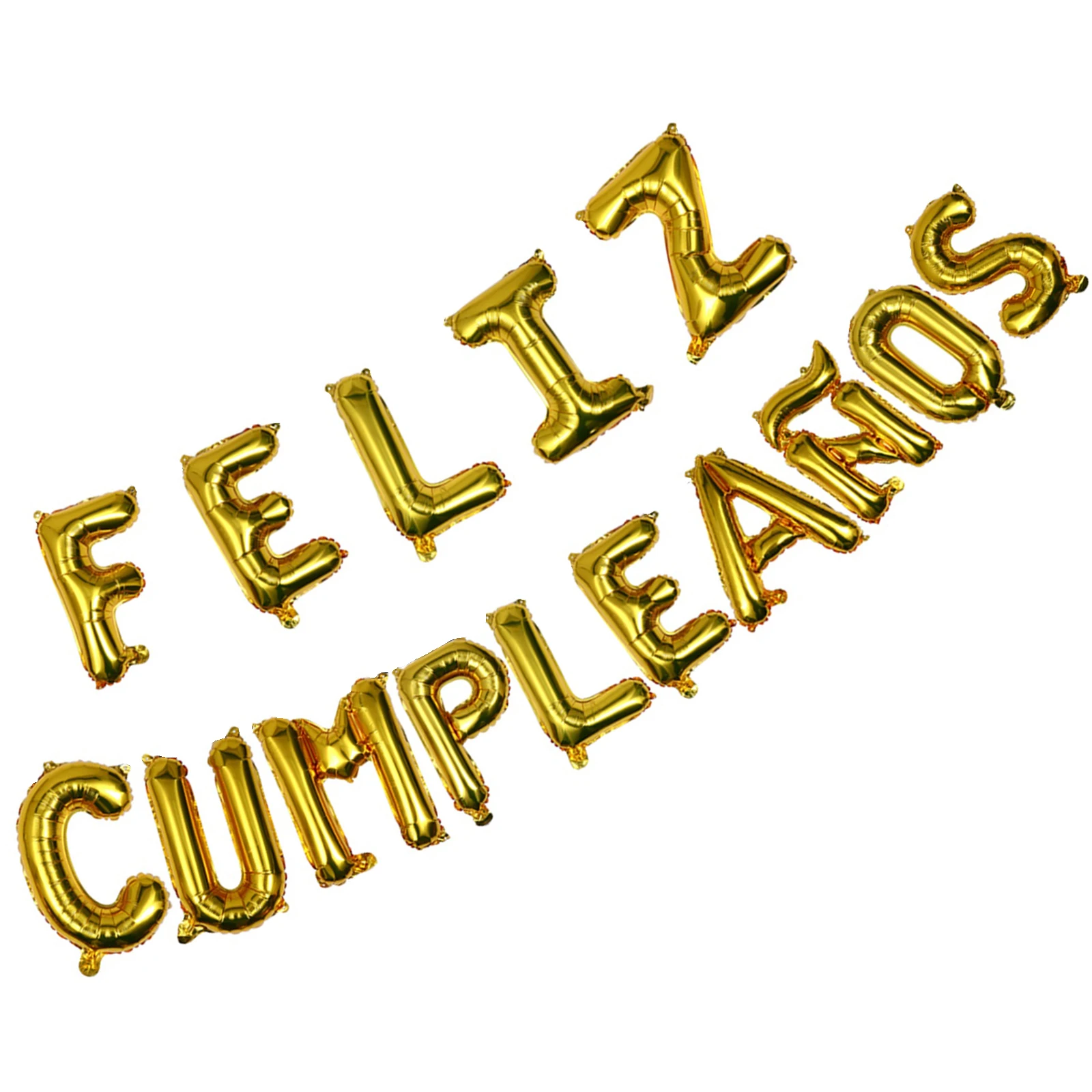 

1 Set Birthday Balloon Set Spanish Aluminium Film Balloons For Party Party Supplies Decorative Balloons