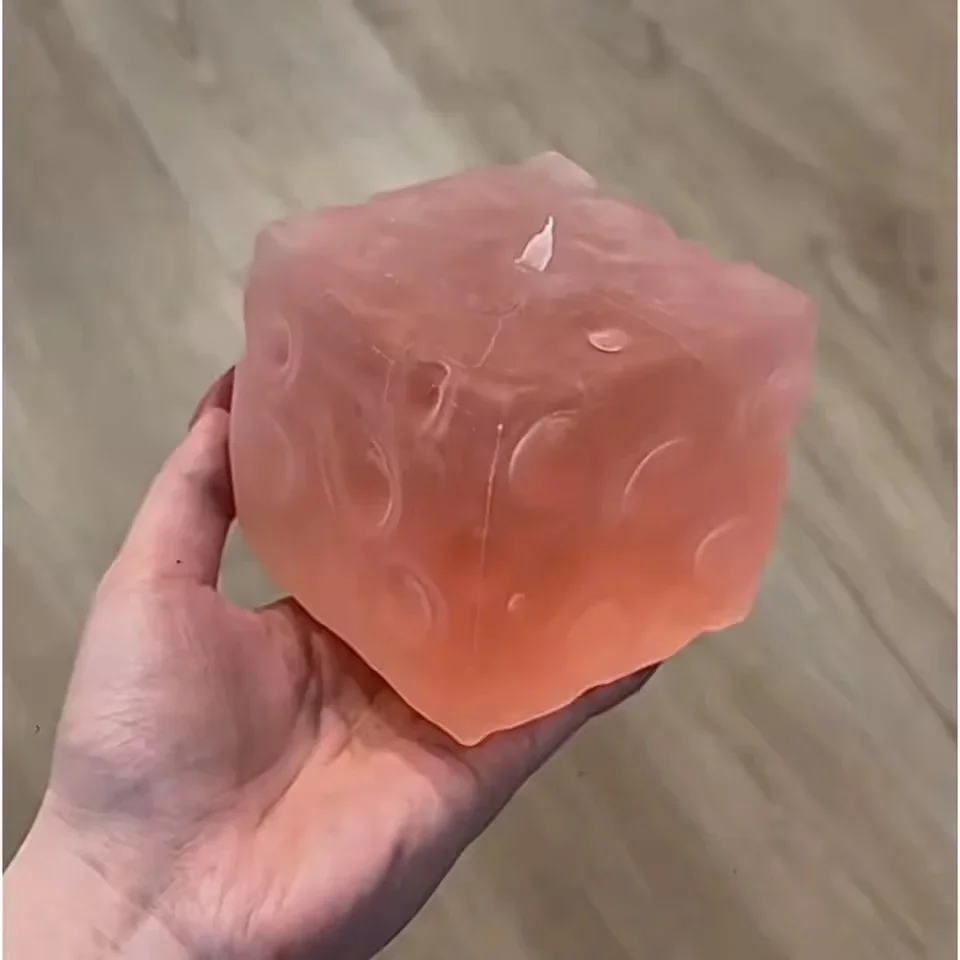 Maltose Jumbo Käse Squishy Spielzeug Langsam Rückfederndes Anti-Stress Fidget Toy Weicher Transparenter Quadratischer Würfel Anti-Stress-Spielzeug für Erwachsene – Detail 5