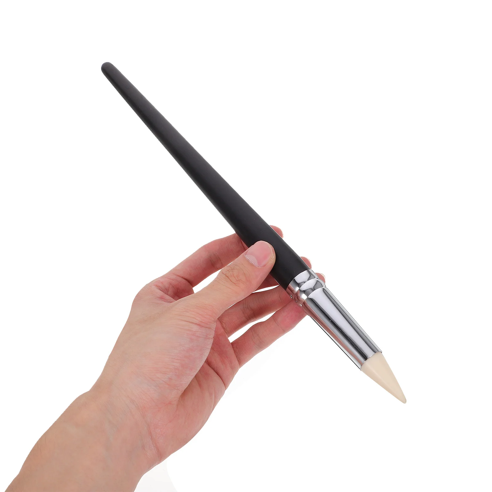 

9Pcs Clay Sculpting Tools Black Plastic Handle Rubber Pen Head 8-28mm 165-280mm Carving Shaping Painting Remove Fingerprints