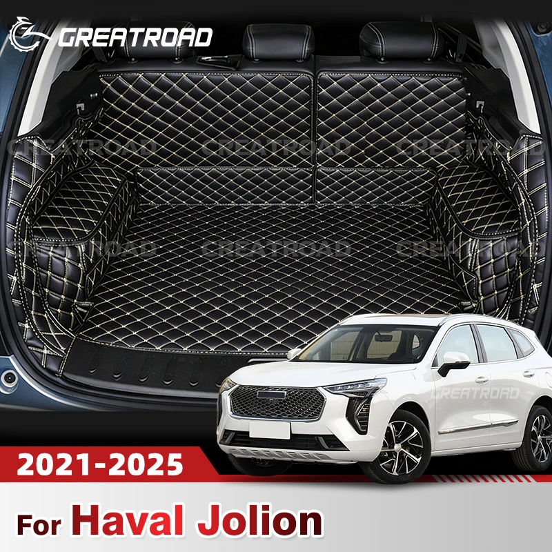

Автоматический коврик для багажника с полным покрытием для HAVAL jolion 2021-2025 24, кожаный чехол для багажника автомобиля, подкладка для багажника, аксессуары для защиты салона