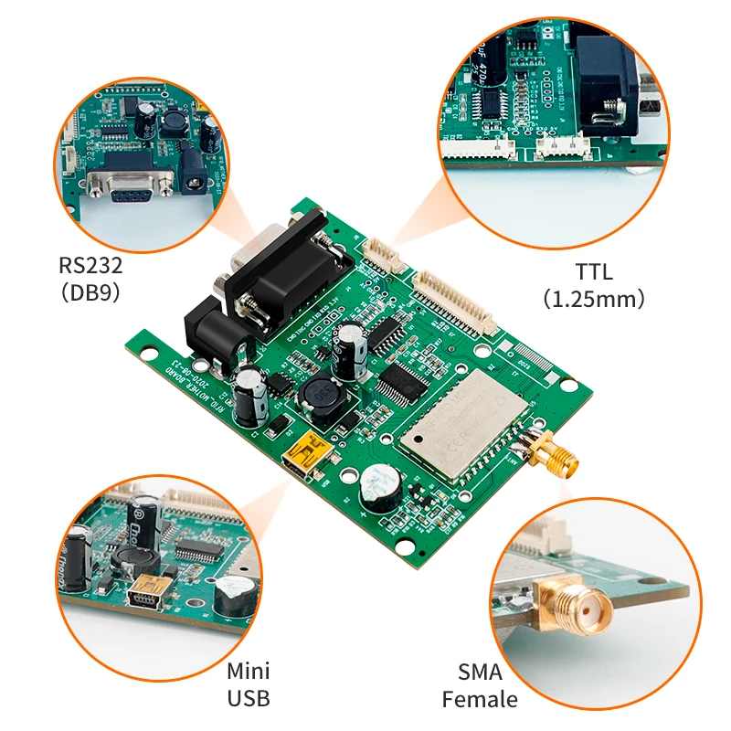 UHF Schriftsteller Tags 860-960Mhz TTL232 USB Interfance 1port RFID Reader Modul Für Arduino Raspberry