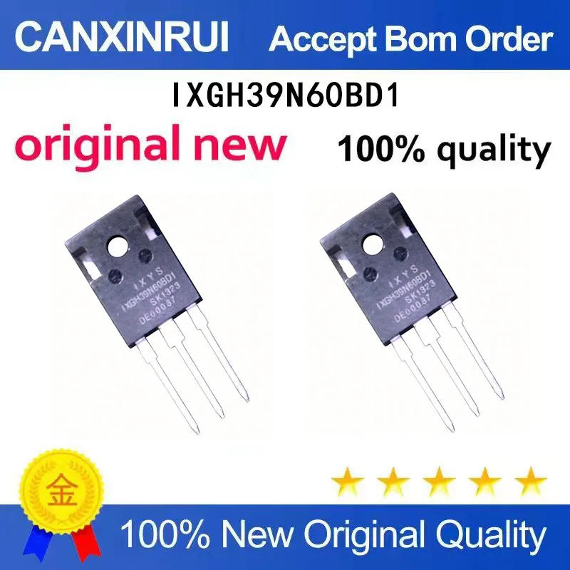 

(5-100 Pieces) New stock transistor IXGH39N60BD1 high-power IGBT transistor 39A600V