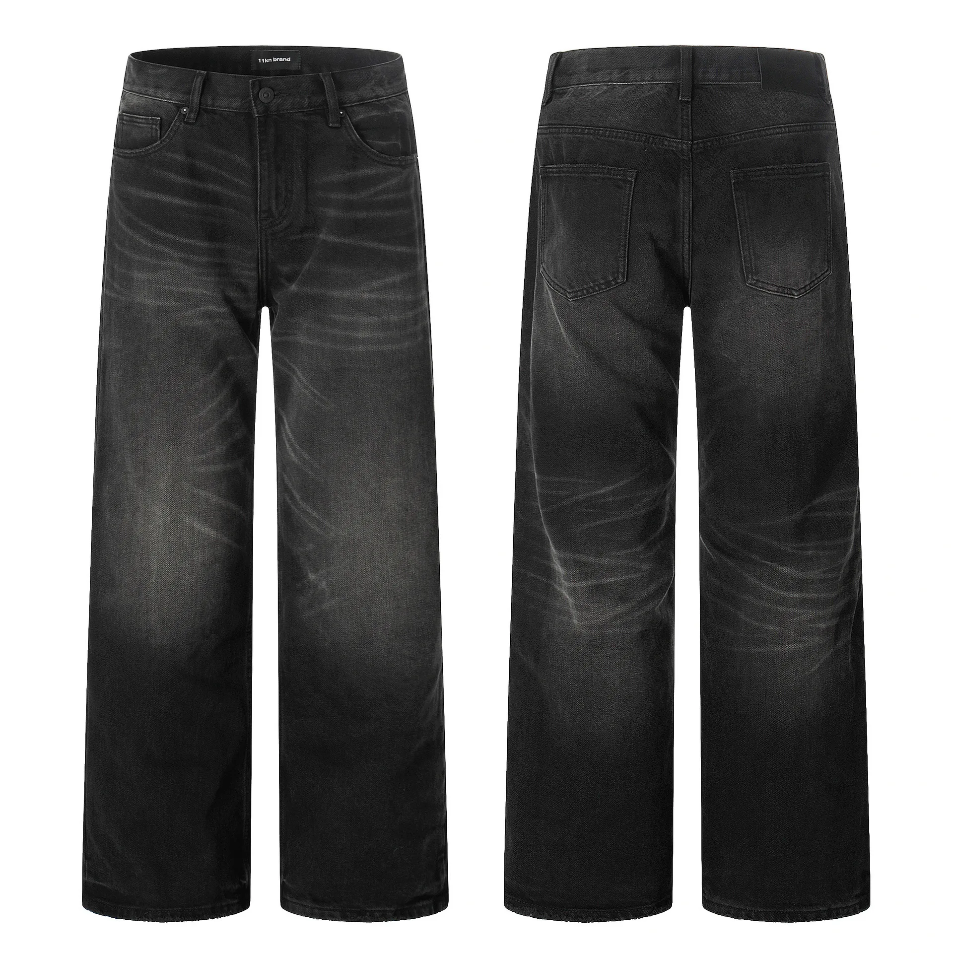 

Retro American Denim Jeans Loose Straight Leg Women's Sle Vintage Waed Casual mid Waist Zipper Fly Youth Faion