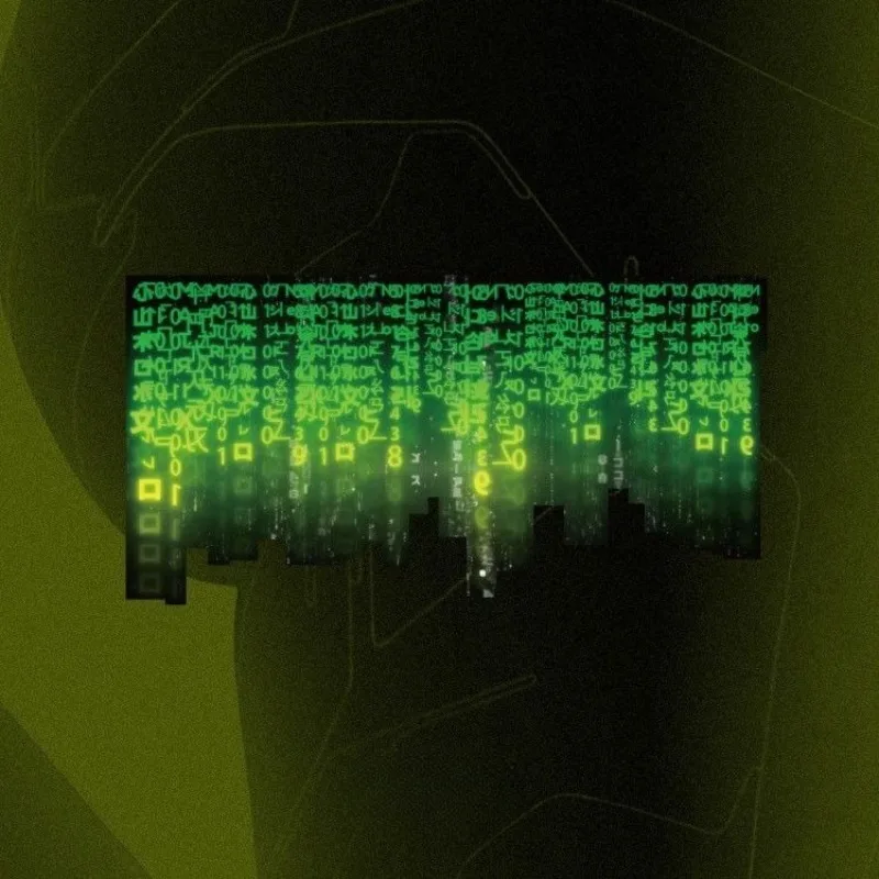 Nuevo The Matrix, alto valor de Color, personalidad creativa, pintura decorativa de pared, máscara de moda Simple, pegatina de póster de alta definición